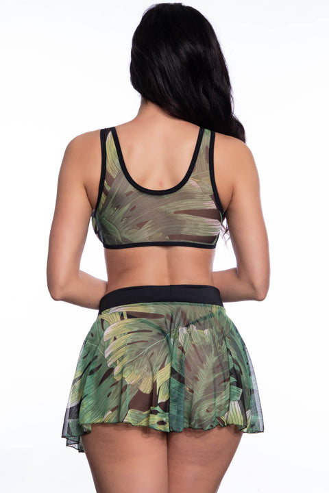 7009 Palm Mesh Skirt SALE