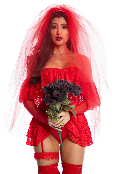 Strange and Unusual Costume, Sexy Lydia Deetz Costume, Sexy Beetlejuice Bride Costume
