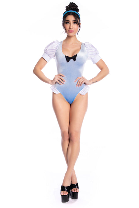 Glass Slippers costume, Sexy Cinderella costume, Sexy Cinderella bodysuit