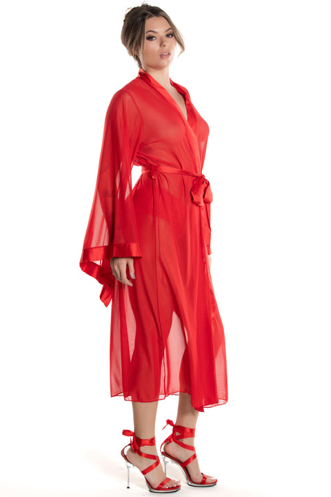 9000 Long Mesh Robe
