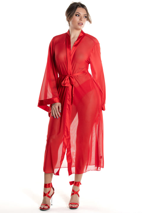 9000 Long Mesh Robe