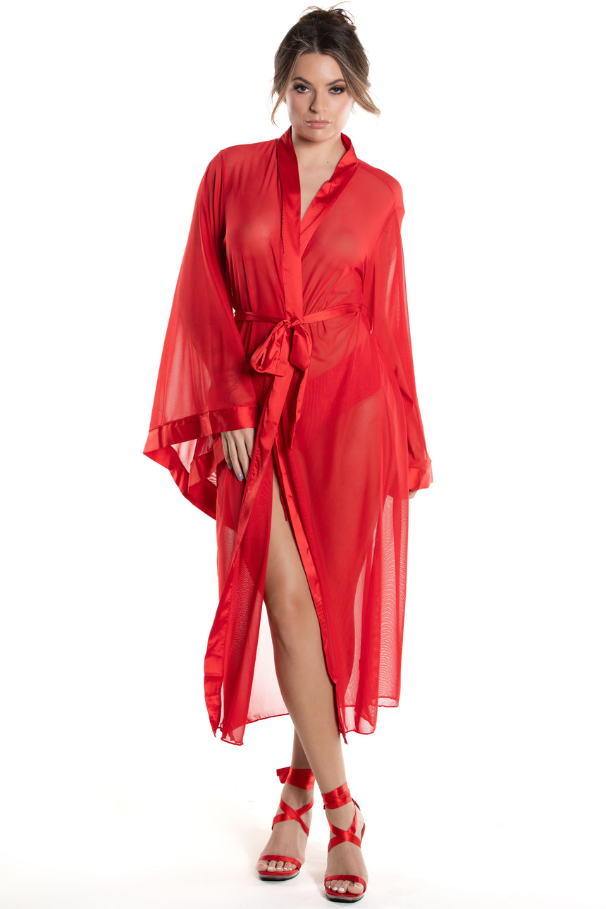 9000 Long Mesh Robe