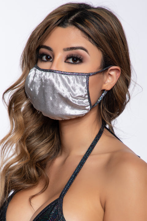Fashion face mask, Velvet dance mask, Dancer face mask